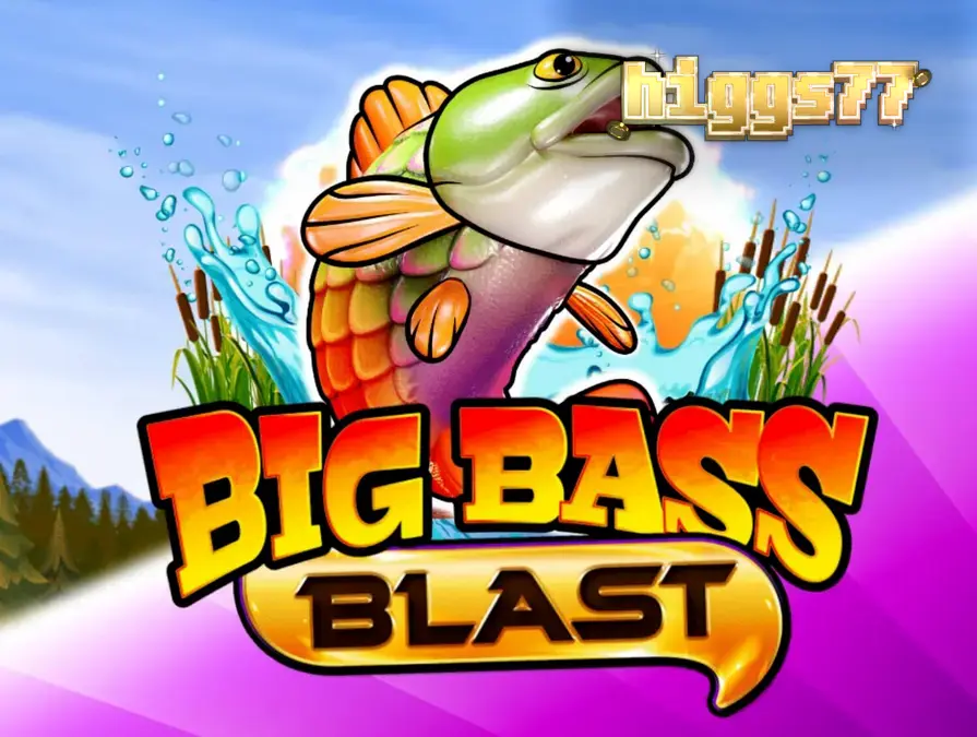 Tampilan visual slot Big Bass Blast dengan tema memancing futuristik