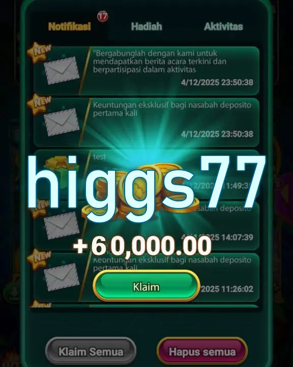 higgs77 Tangkapan Layar Resmi APK